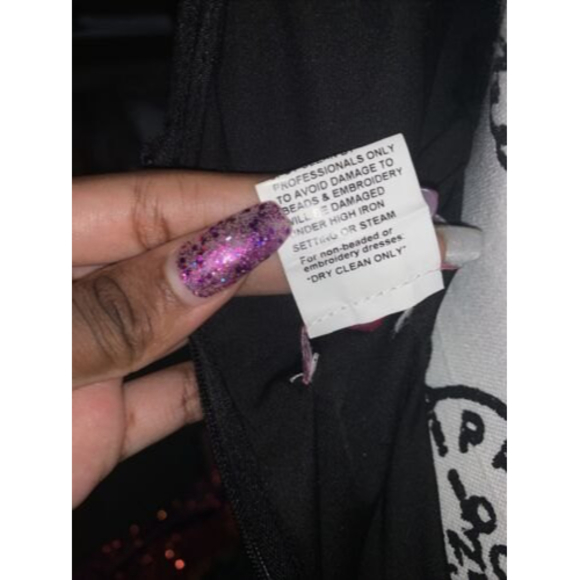 ‼️SOLD‼️Jovani Iridescent Embellished Sequin Fitted V Neck Prom Bridesmaid Dress - Picture 5 of 11